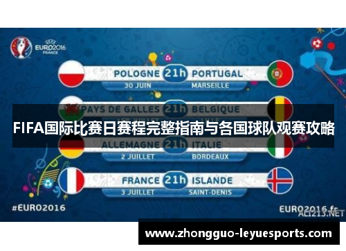 FIFA国际比赛日赛程完整指南与各国球队观赛攻略